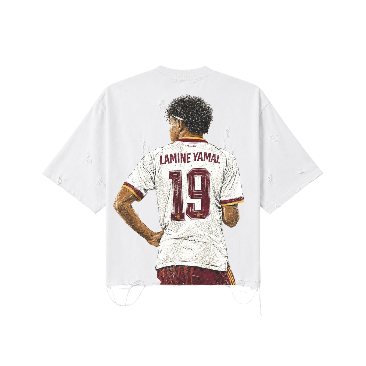 Lamine Yamal Distressed Tee