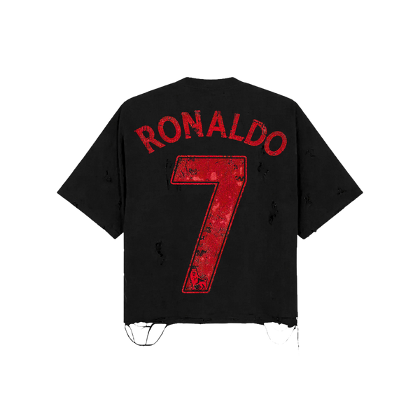 Ronaldo The GOAT Distressed Tee