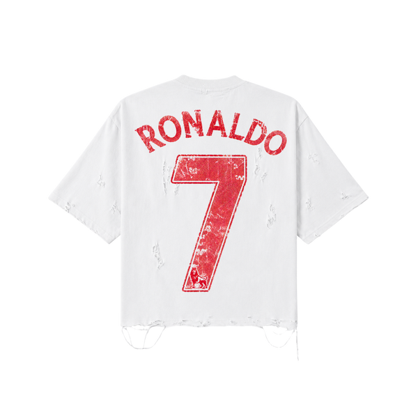 Ronaldo The GOAT Distressed Tee