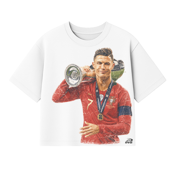 Ronaldo The GOAT Luxury Heavy T-Shirt