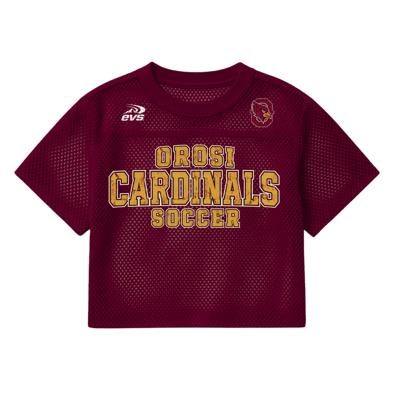 Orosi Cardinals Mesh Crop Jersey