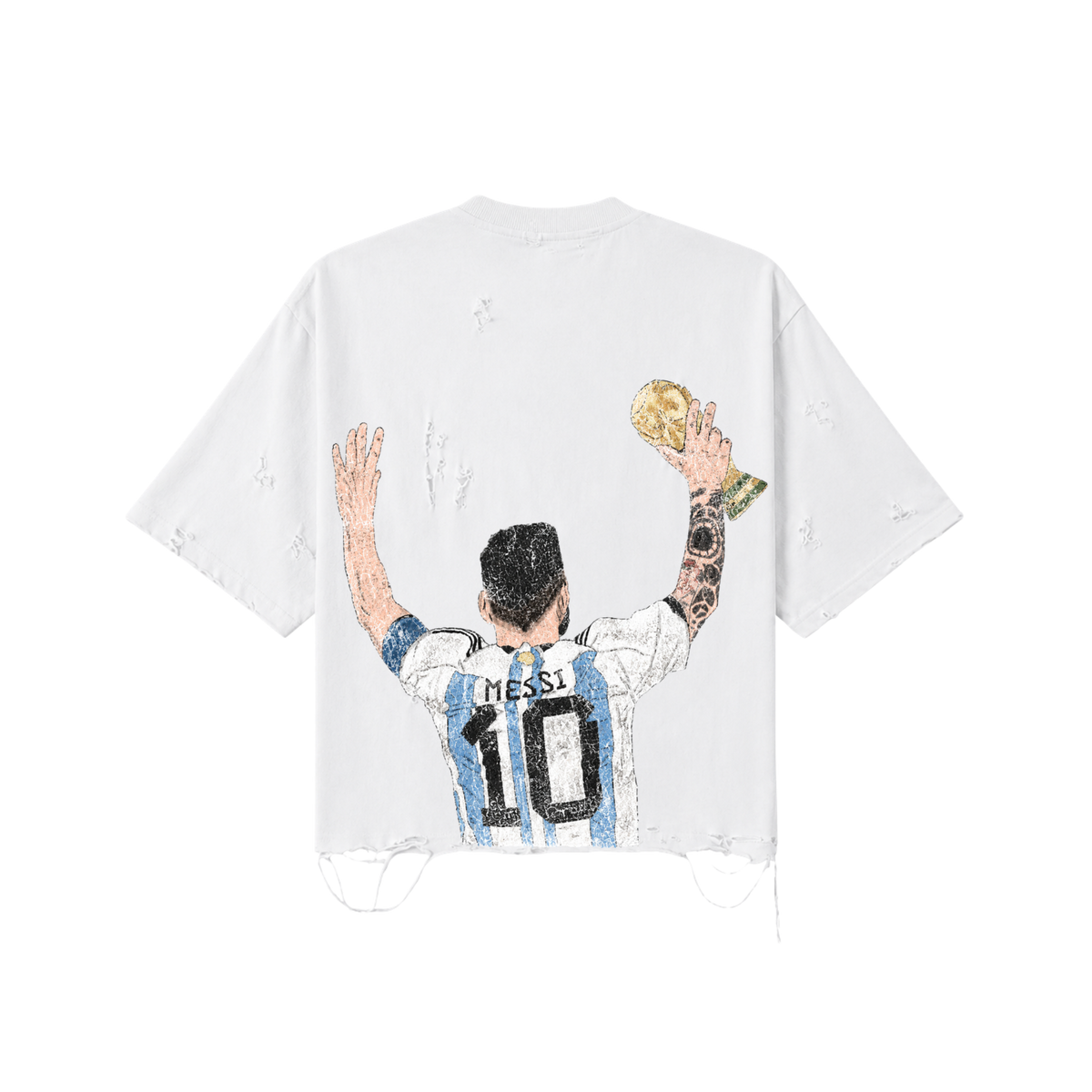 Lionel Messi Distressed Tee