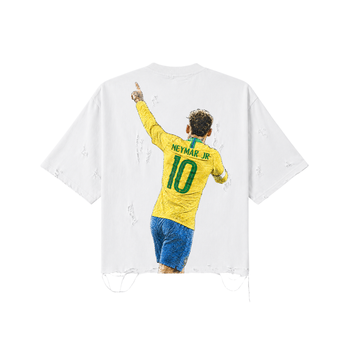 Neymar Jr Distressed Tee